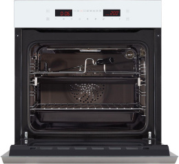 Духовой шкаф электрический HIBERG VM 6192 W, 67л, дверца с 3 стеклами, белый