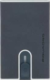 Чехол для кредитных карт Piquadro Black Square PP4825B3R/BLU4 темно-синий кожа натуральная