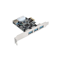 Контроллер ExeGate EXE-367 PCI-E x1 v2.0, 3*USB3.0 ext. + 1*USB3.0 int., разъем доп.питания, VIA Labs Chipset VL805 EX283720RUS
