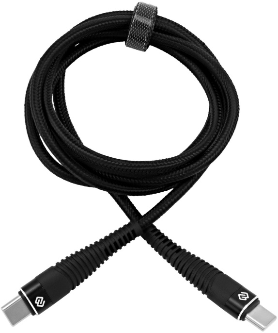 Кабель Digma USB Type-C m - USB Type-C m , 2м, 5A, черный [dg-usbс-c-2m-100w]