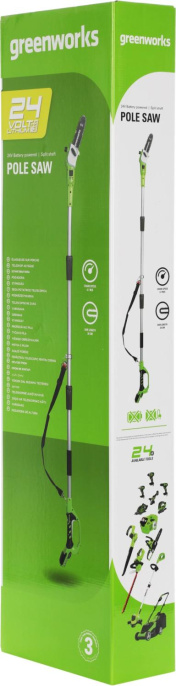 Кусторез Greenworks G24PS20аккум. 2000107