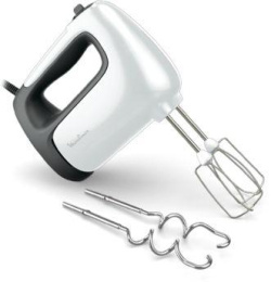 Миксер MOULINEX HM460110, ручной, белый и черный [7211004400]