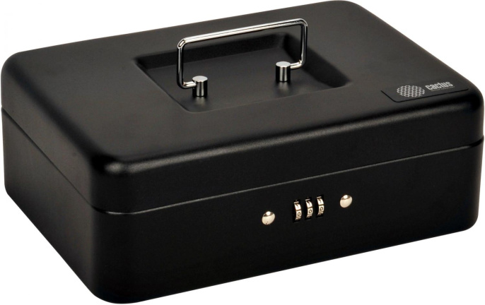 Ящик для денег без номинала Cactus CS-DCB-003 90x250x180 графитовый сталь 1.13кг