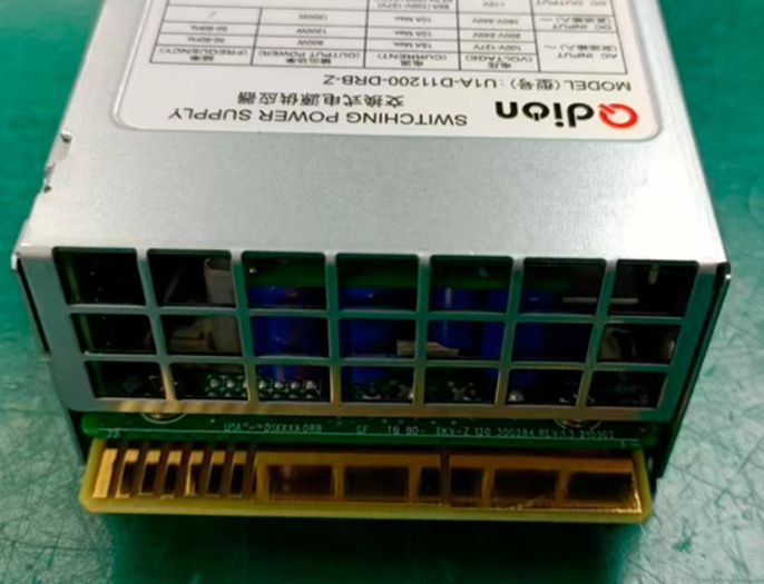 Блок питания серверный/ Server power supply Qdion Model U1A-D11200-DRB-Z P/N:99MAD11200I1170117 CRPS 1U Module 1200W Efficiency 94+, Gold Finger option , Cable connector: C14