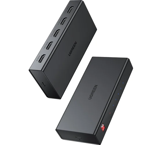 Сплиттер UGREEN CM570 (90514) 4K @ 60Hz HDMI 2.0 1*4 Splitter. Цвет: черный