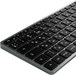 Клавиатура беспроводная Satechi Slim X2 Bluetooth Keyboard - русская раскладка. Цвет: серый космос