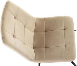 Стул для дома Бюрократ CH-K1 бежевый Holland 06 металл черный на ножках CH-K1_1/HL07