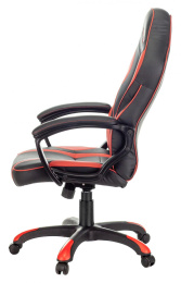 Кресло игровое A4Tech Bloody GC-350 черный/красный экокожа крестов. пластик черный