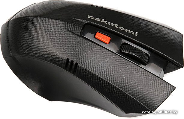 Мышь MRON-04U BLACK Nakatomi Navigator RF 2.4G Optical - 6 кнопок ролик прокрутки, USB, черная