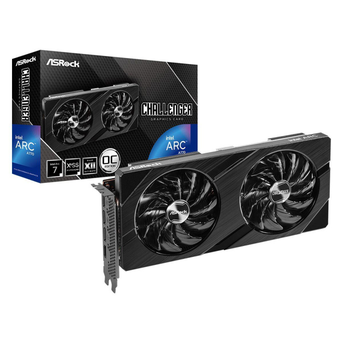 Видеокарта Intel Arc ASRock A770 Challenger 16GB OC A770 CL 16GO 16GB GDDR6 2x8pin HDMI+3xDP RTL