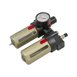 Блок подготовки воздуха 1/2" фильтр-регулятор+лубрикатор 10 Мк, 1400 л/мин, 0-10 bar, рабочая температура 5-60° Forsage F-BFC4000 54469 (F-BFC4000(54469))