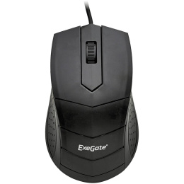 Мышь ExeGate Professional Standard SH-9031 USB, оптическая, 1000dpi, 3D, 3 кнопки и колесо прокрутки, длина кабеля 1,35м, черная, Color Box EX280438RUS
