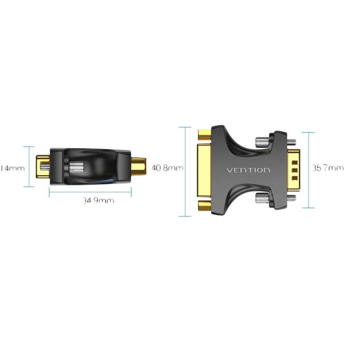Адаптер-переходник Vention DVI-I 24+5F/ VGA 15M DDDB0