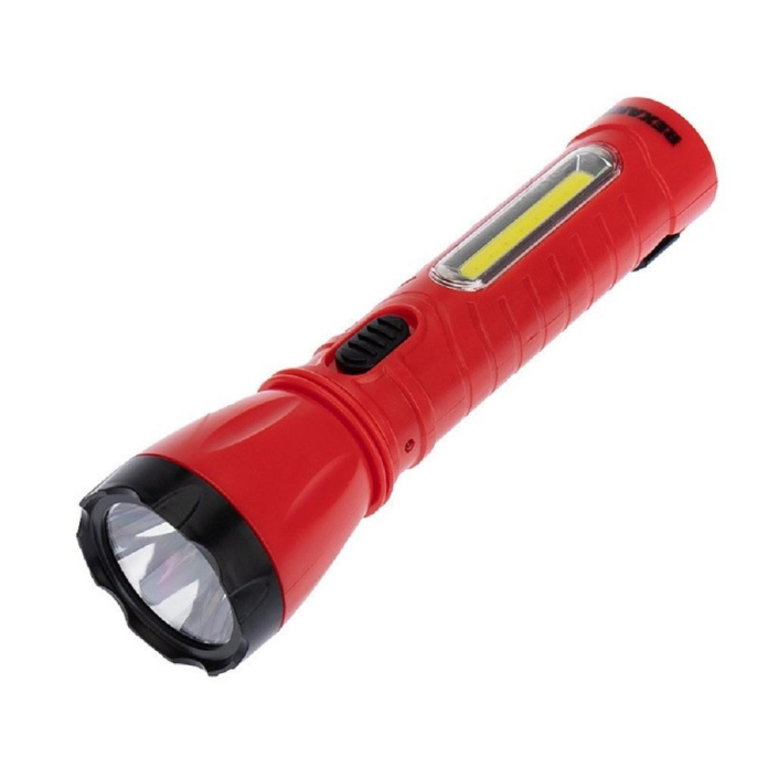 Rexant 75-711 Фонарь рабочий/поисковый, головной + боковой свет 1,5 Вт + 5Вт СОВ боковой, встроенный аккумулятор, зарядка напрямую от сети евророзетка 220 В