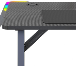 Стол игровой Cactus CS-GTZ-BK-RGB столешница ДСП черный каркас черный 127x63.5x76см