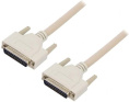 Кабель Advantech PCL-10125-3E с двойным экранированием, с 2-мя разъемами DB-25, 3м, ПВХ, номинальное напряжение до 15В Advantech Кабель для передачи электрического сигнала между узлами системы, Double-shielded cable with 25-pin D-sub connectors