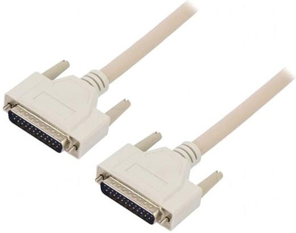 Кабель Advantech PCL-10125-3E с двойным экранированием, с 2-мя разъемами DB-25, 3м, ПВХ, номинальное напряжение до 15В Advantech Кабель для передачи электрического сигнала между узлами системы, Double-shielded cable with 25-pin D-sub connectors