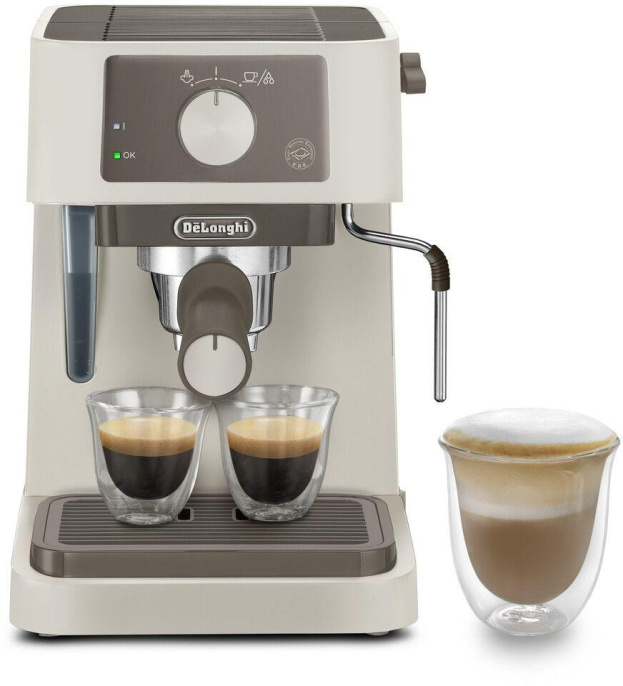 Кофеварка рожковая Delonghi EC235.CR 1100Вт бежевый