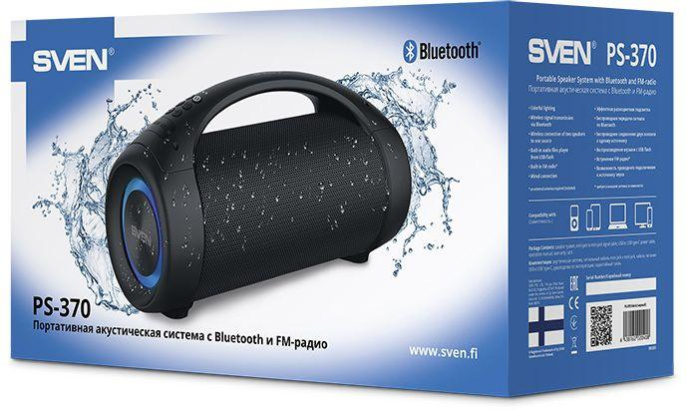 Колонка портативная Sven AC PS-370, 40Вт, черный [sv-020408]