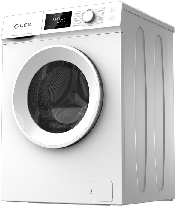 Стиральная машина LEX LWM08012WID, с фронтальной загрузкой, с паром, 8кг, 1200об/мин, инверторная CHKO100008
