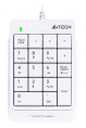 Числовой блок A4TECH Fstyler FK13P, проводная, USB, мембранная, белый [fk13p white]