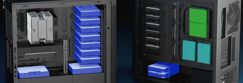 SilverStone выпустила олдскульный корпус Seta H2 с поддержкой 15 жестких дисков