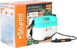 Опрыскиватель STURM! GS8205, аккумуляторный, наплечный, 4л, голубой