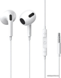 Наушники Baseus NGCR020002 Encok 3.5mm lateral in-ear Wired Earphone H17 White (с микрофоном, вставные, портативные, 20-20000 Гц, кабель 1.1 м)