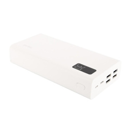 Perfeo Powerbank MOUNTAINS 30000 mAh/LED дисплей/PD + QC 3.0/Type-C/4 USB/Выход: 3A, max 22.5W/White PF_D0162