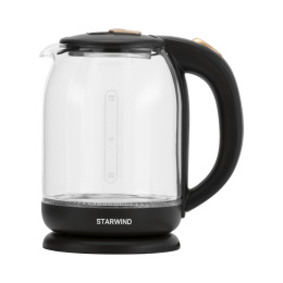 Чайник электрический Starwind SKG1052 1.8л. 1500Вт темно-коричневый/бронзовый корпус: стекло