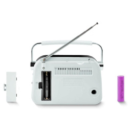 Радиоприемник Ritmix RPR-045 WHITE {портативный 3хдиапазонный FM/AM/SW,Bluetooth v.5.3, воспроизв. с USB и с карт пам. micro SD до 32Gb }