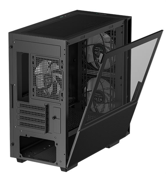 корпус Deepcool CH360 WH без БП, боковое окно закаленное стекло , 2x140мм ARGB LED вентилятор спереди и 1x120мм ARGB LED вентилятор сзади, белый, mATX R-CH360-WHAPE3-G-1