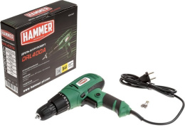 Дрель-шуруповерт Hammer Flex 280 Вт, 10 мм, 0-750 об/мин, реверс, 22 Нм DRL400A