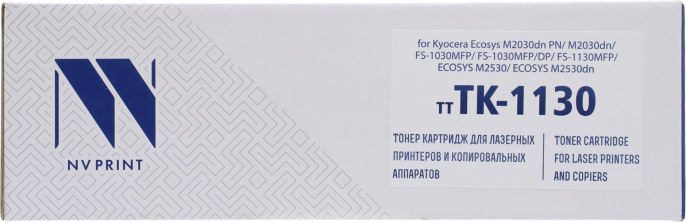 NVPrint TK-1130 Тонер-картридж для принтеров Kyocera FS-1030MFP/FS-1130MFP,чёрный, 3000 стр.