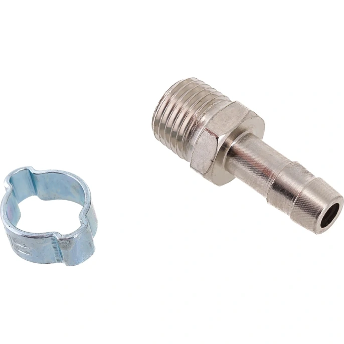 Переходник 1/4"M - елочка 8 мм; обжимное кольцо 11Х13 мм FUBAG 180261