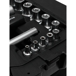 Набор инструментов Inforce 108 предметов 1/2", 1/4", Сталь Cr-V, Профессиональный, 06-07-12