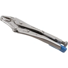Зажимные клещи HOEGERT TECHNIK круглые губки, 250 мм HT1P380