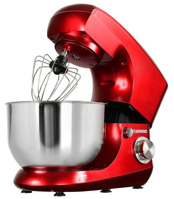 Миксер планетарный StarWind SPM5184, 1000Вт, красный