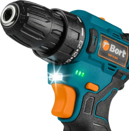 Дрель-шуруповерт Bort BAB-16-BLK, 2Ач,  с двумя аккумуляторами [93414868]