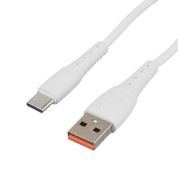Кабель Кабель GoPower GP07T USB m -Type-C m 1.0м 2.4A силикон белый 1/200/800 00-00022801