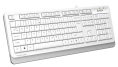 Клавиатура A4TECH Fstyler FKS10, USB, мембранная, белый/серый [fks10 white]