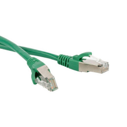 Патч-корд RJ45 F/UTP 5e Hyperline PC-LPM-STP-RJ45-RJ45-C5e-1.5M-LSZH-GN LSZH зеленый 1.5 метра