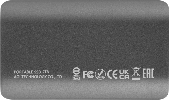 Внешний диск SSD AGI ED138 AGI2T0GIMED138, 2ТБ, серый