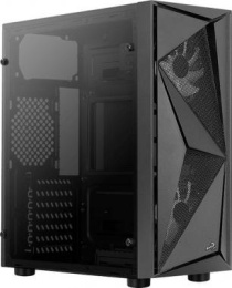Корпус ATX Aerocool Glider Cosmo-G-BK-v1, Midi-Tower, без БП, черный