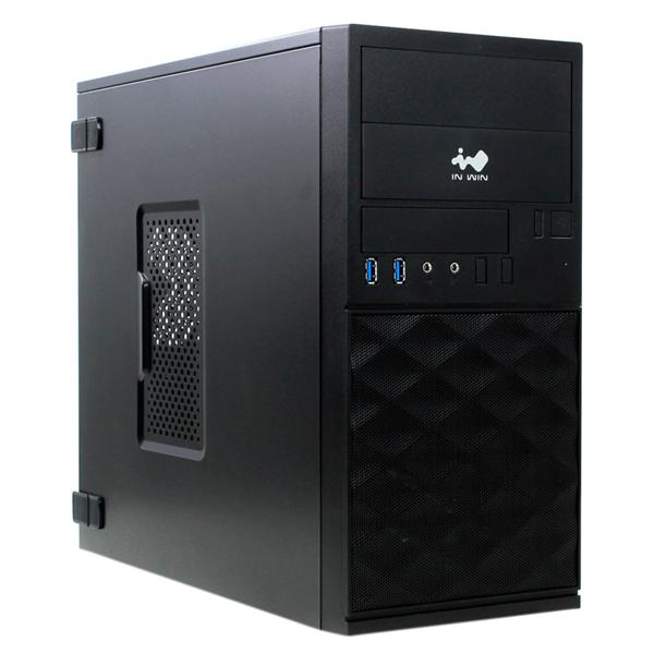 Корпус Mini Tower InWin EFS052 Black U3*2+A HD + front fan holder + Screwless mATX без блока питания (6184502)