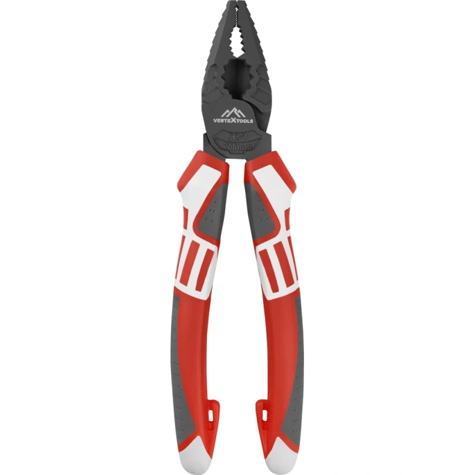 Пассатижи vertextools TEFLON PRO трехкомпонентная рукоятка, 200 мм 4100-200