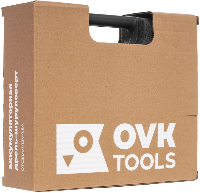 Дрель-шуруповерт Ovk Tools OTCS1AA-12V-1.5A аккум. патрон:быстрозажимной (кейс в комплекте)