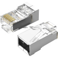 Коннектор Vention RJ45 8p8c , FTP cat. 5e, под витую пару, экранированный 10шт. IDAR0-10