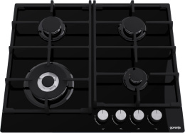 Газовая варочная панель Gorenje Essential GTW641AKB, 4 конфорки, закаленное стекло, черный