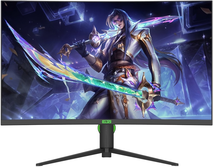 Монитор ELSA EA271GX Curved 27", 16:9, IPS, curved, 280Hz, 2xHDMI, 2xDP, цвет черный, БП внешний, гарантия 2 года